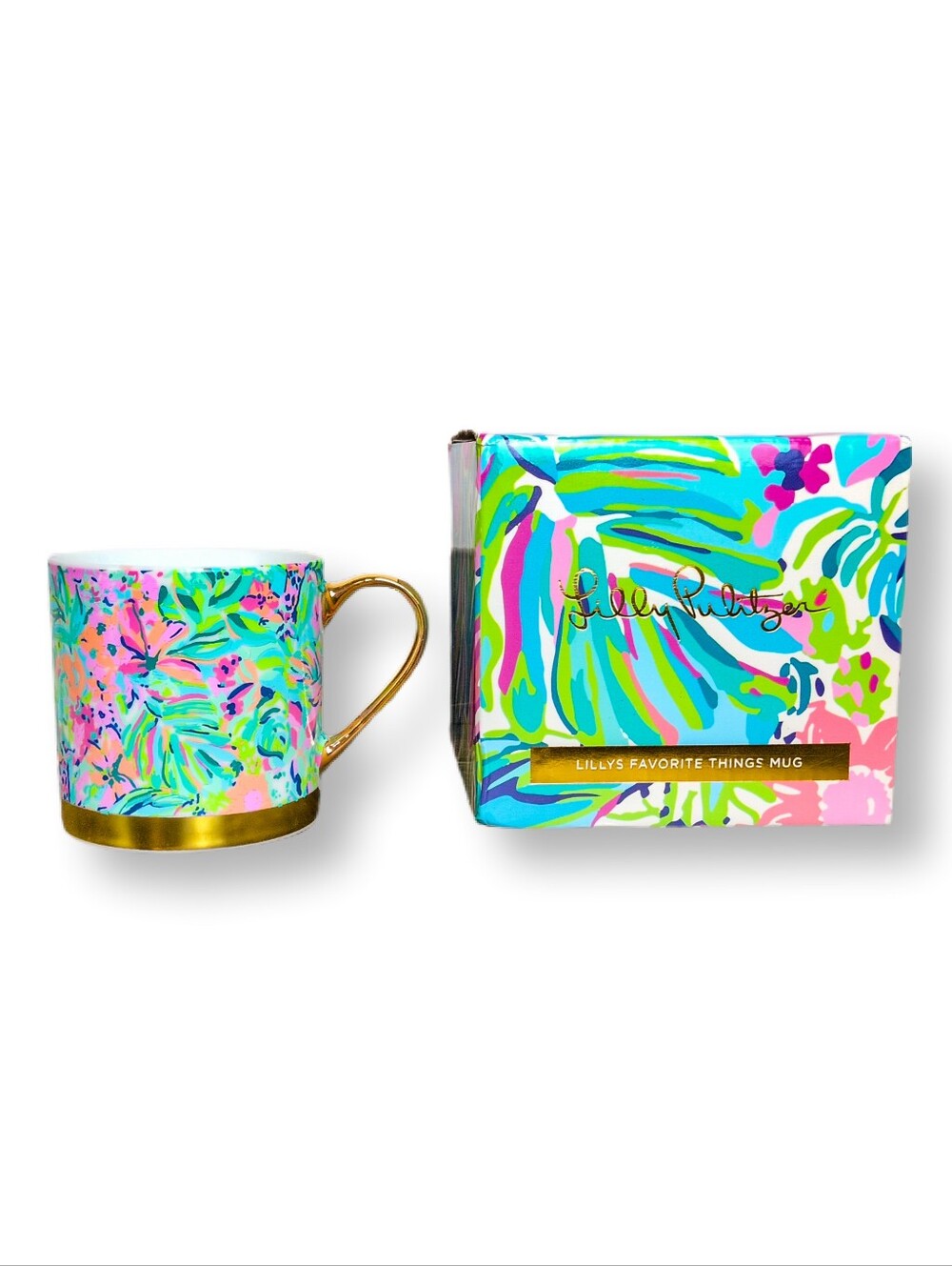 💫 Lilly Pulitzer "Lilly's Favorite Things" 12oz Coffee Mug – New in Box!